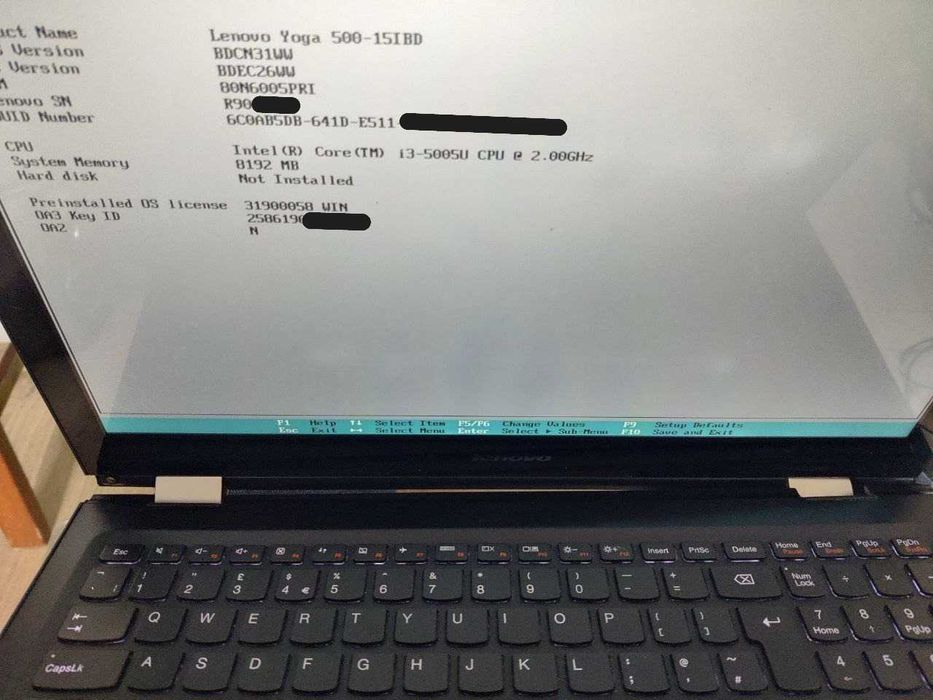 Dezmembrez Laptop Lenovo Yoga 500-15IBD 500-15ISK