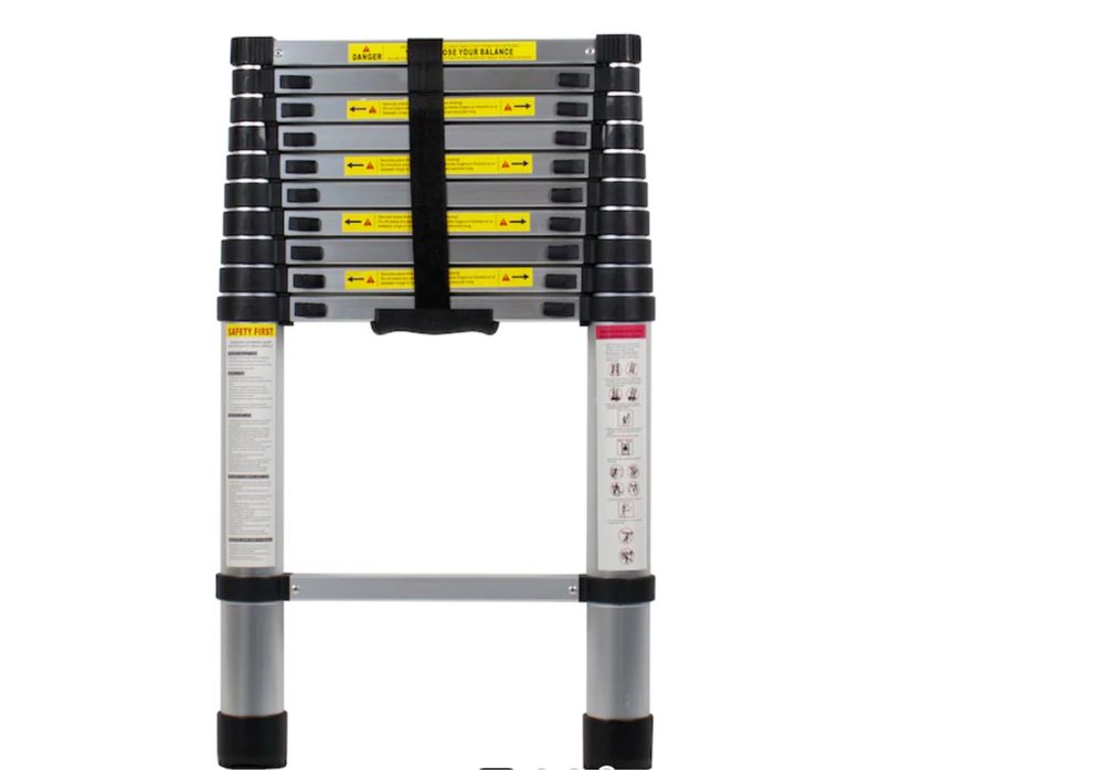 Scara telescopica de aluminiu,1 tronson,11 trepte,3.2 m lungime