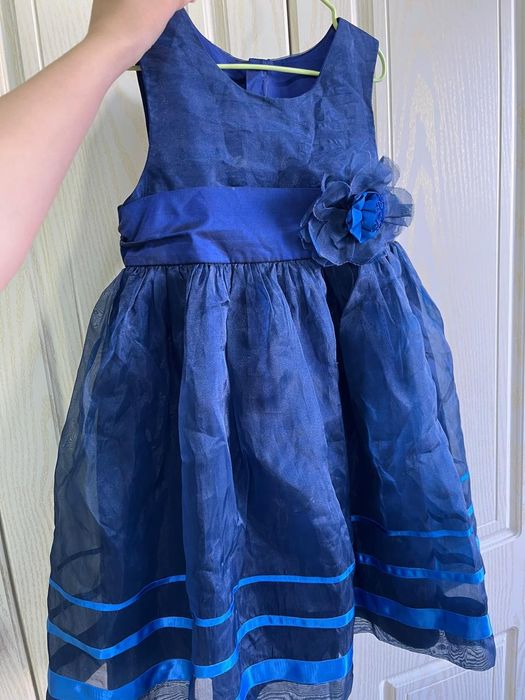 Темно синие платье 4-5 лет