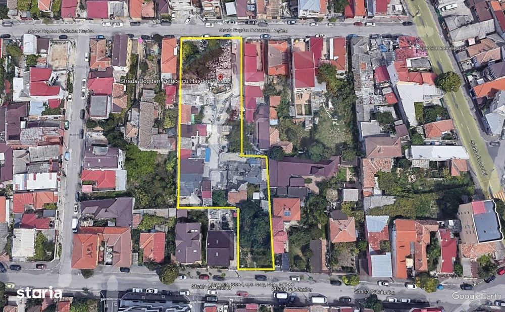 Teren de vanzare 2,818mp Constanta Strada B. P. Hasdeu si Salcamilor