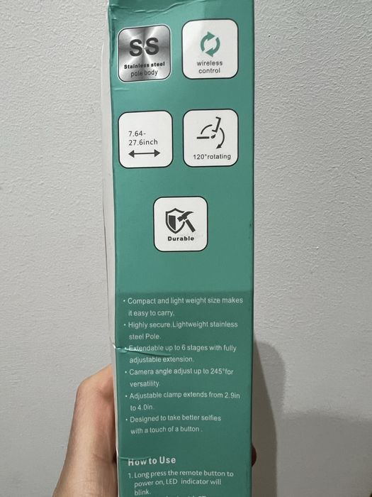 Безжичен селфи стик трипод стойка за телефон