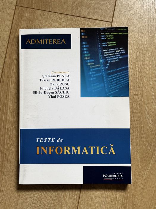 Culegere Politehnica admitere matematica
