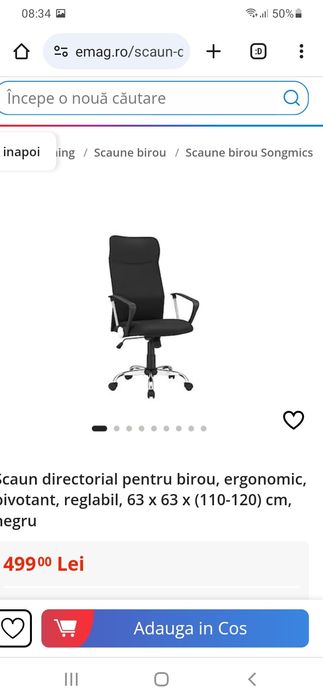 Vand scaun de birou nou