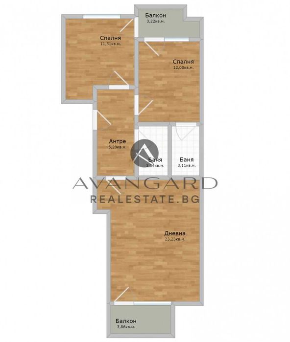 Продава се Тристаен апартамент в Пловдив, Кючук Париж - 107 кв.м за 790 €/кв.м - Снимка #2