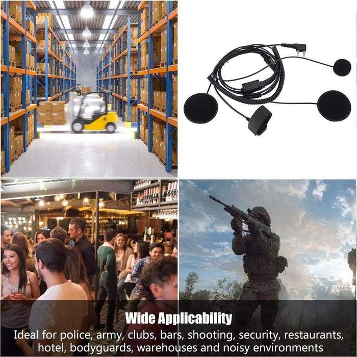 Слушалки и микрофон за мотоциклетна каска с К конектор