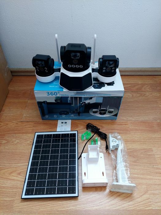 Camera supraveghere  cu panou solar