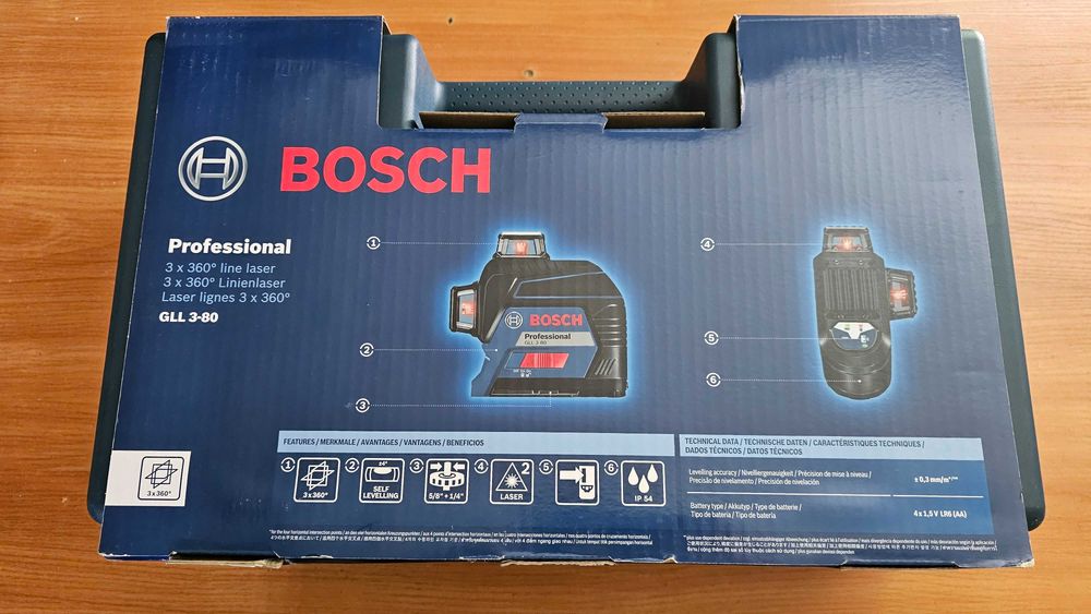 Bosch Лазерный уровень GLL 3-80 C+AA1+BT150 , GLL 3-80  Новый Оригинал