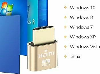 Adaptor Emulator Virtual HDMI EDID 4K ( dummy plug )