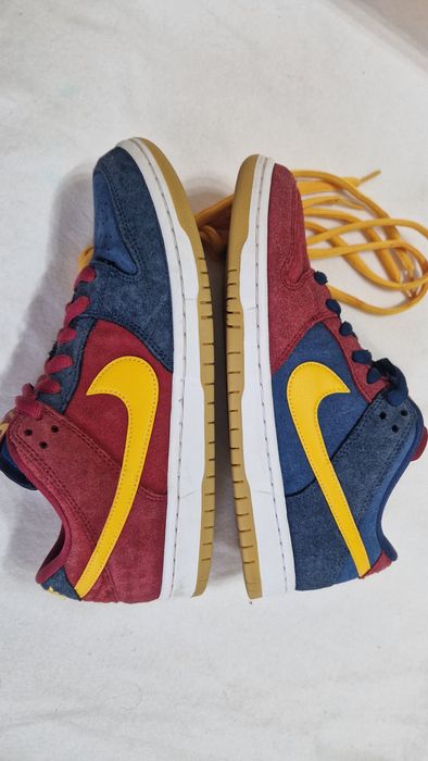 Nike SB Dunk Low Pro PRM "Barcelona", piele întoarsă, mărime 41