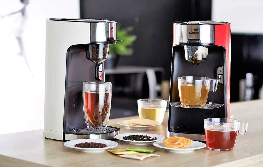 Електрически чайник Senya Tea Time Machine, съвместим с чай или пакетче, с подвижен инфузер