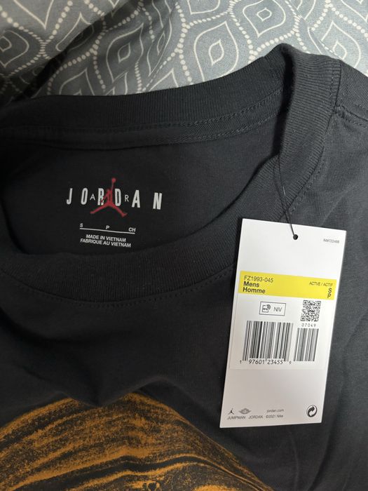 tricou jordan gri inchis/negru