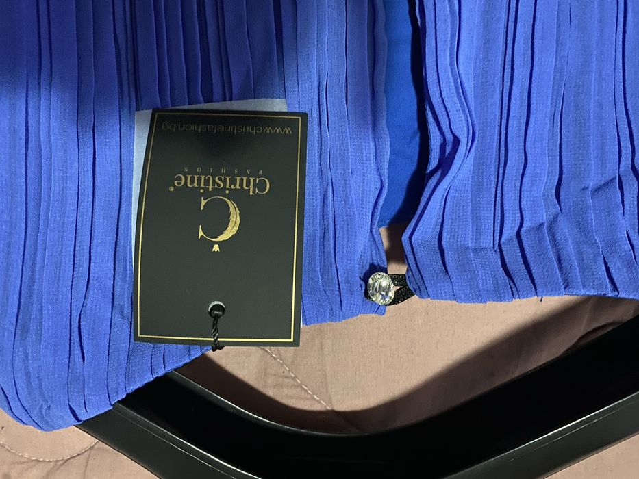 Нова дамска рокля на бутик  Christine L синя