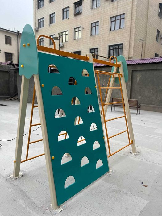 Детские площадки от производителя "Turnik.uz". Качели, горки, карусели