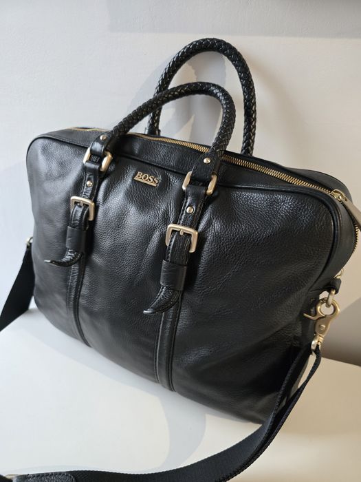 Geanta Hugo Boss din piele naturala