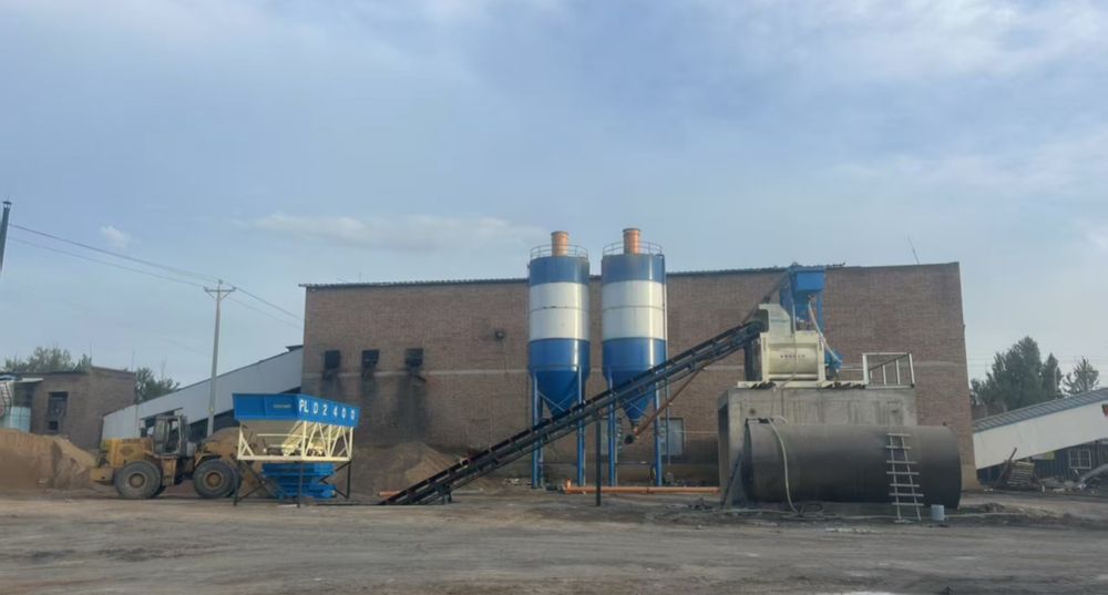 Бетон завод 60 куб ленточный. Sicoma мещалка