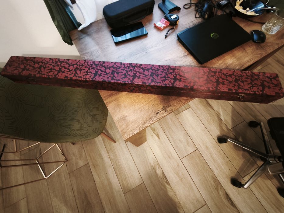 katana japoneza din otel damasc
