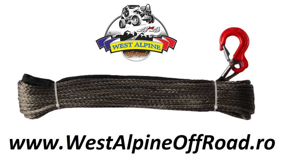 Plasma sintetica - cablu troliu, sufa troliu ATV , UTV, 6mm X 28 metri