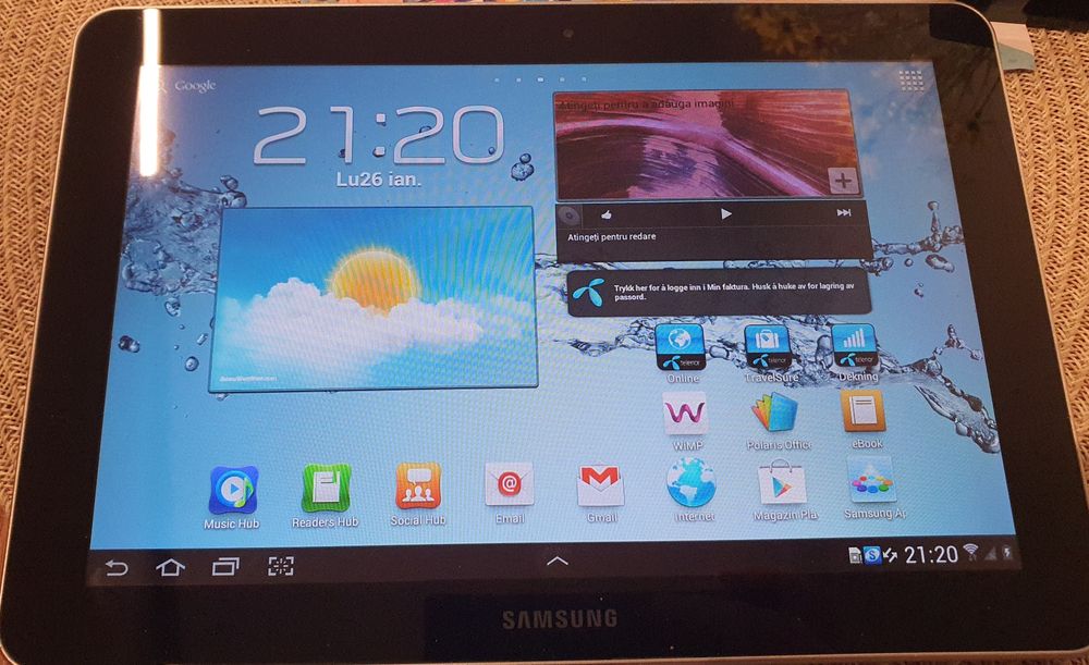 Vând tableta Samsung Tab 10.1 ca noua.Pret 220 ron