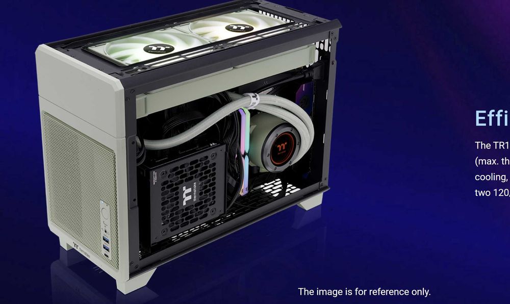 Компютърна кутия Thermaltake TR100 Mini-ITX WHITE/GREEN/BLUE