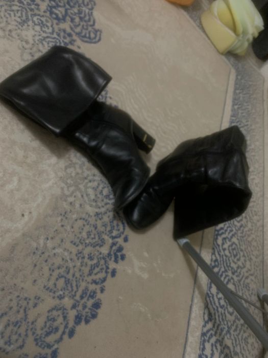 Сапоги кожаные Baskoni