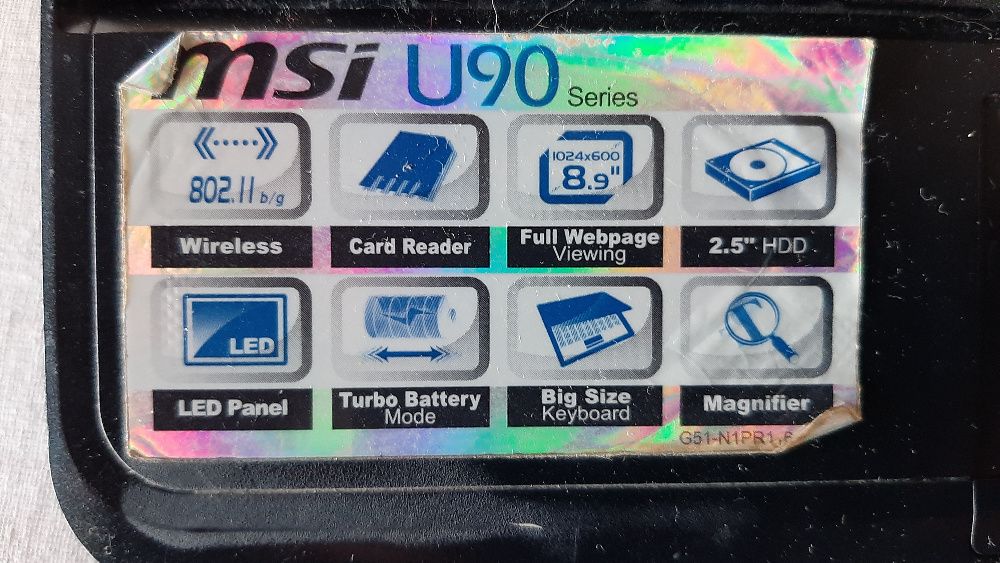 laptop mini msn,stare perfecta cu windows  plus tastatura separat