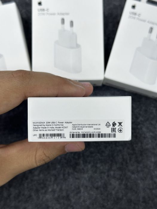 Блок питания apple 20w, 2024, оригинальная зарядка для iphone