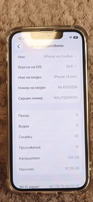 Iphone 13 mini..