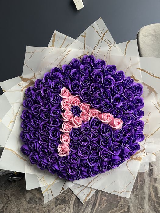 Buchet 19 trandafiri sapun ieftin!!! Personalizat