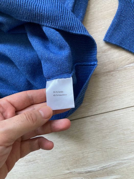 Royal Class коприна и кашмир cashmere пуловер кашмирен копринен М