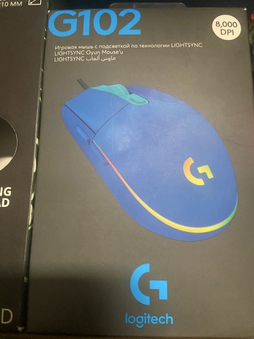 Logitech g102 мишка син цвят Като Нова