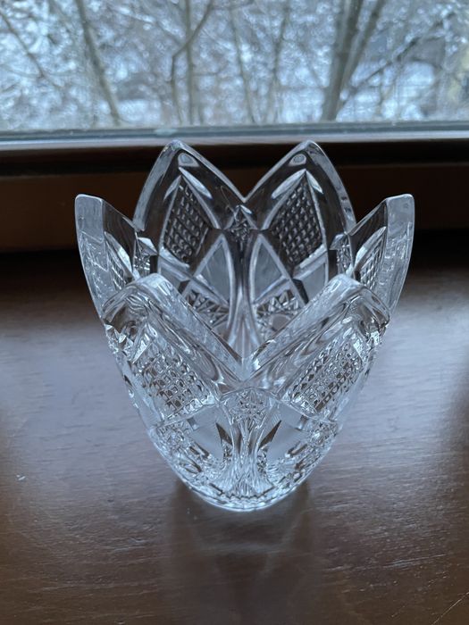 Хрустальная ваза Тюльпан