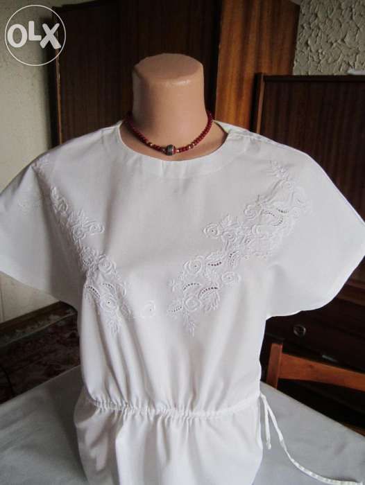 Bluza brodata + bonus bluza mineca scurta