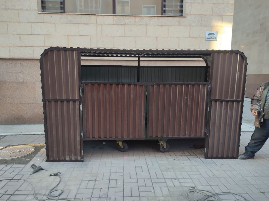 Откатные варота. Навесы.