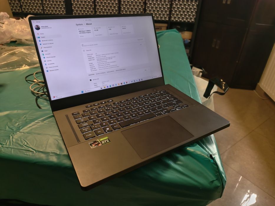 laptop gaming zephyrus G15, RTX 3070