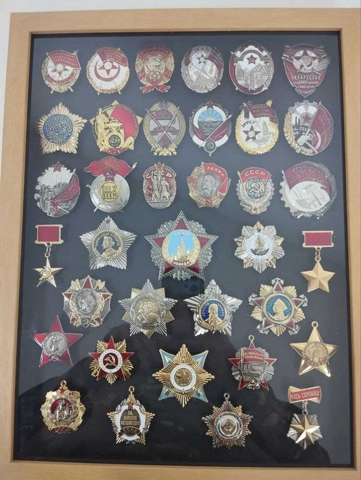 ордена, муляжи в наборе... Россия, СССР, Зарубежные награды