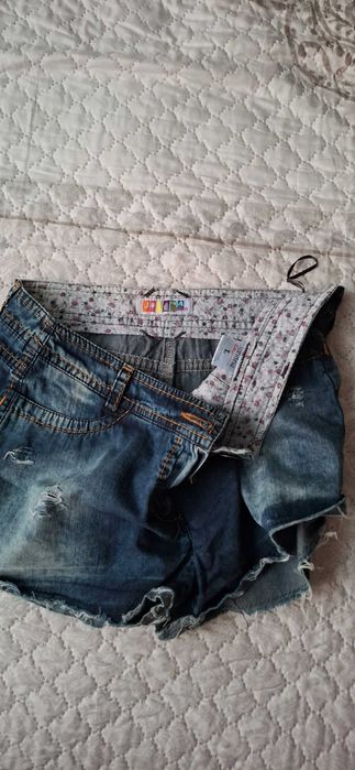 къси дънкови панталони Junona