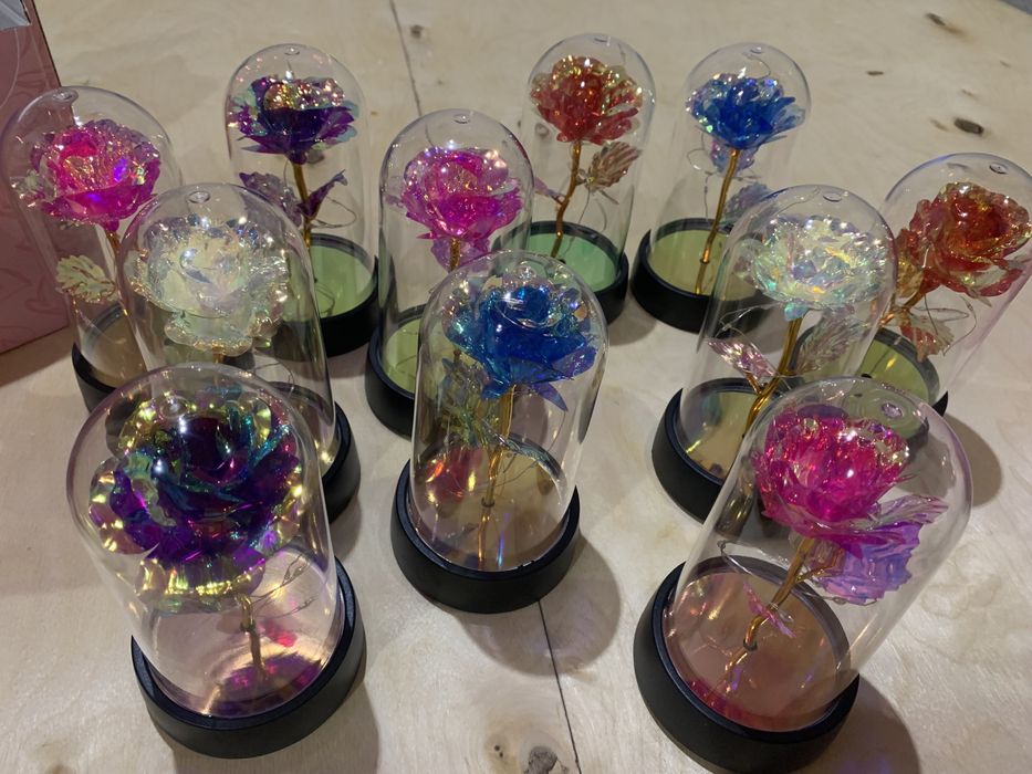 Роза в колбе цветы сувенир подарок