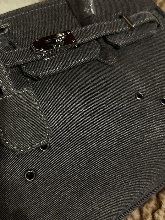 Джинсовая Сумка Hermes + подарочная упаковка