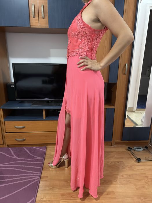 Rochie roz de seara, rochie de nunta