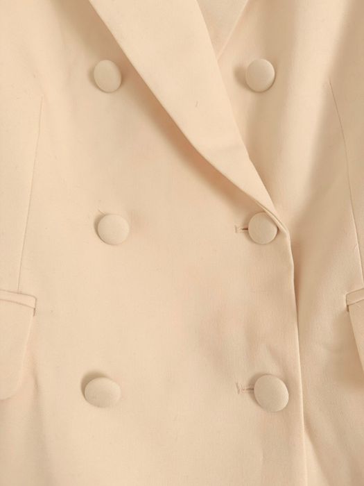 Sacou H&M crem elegant, model cambrat, nou cu etichetă