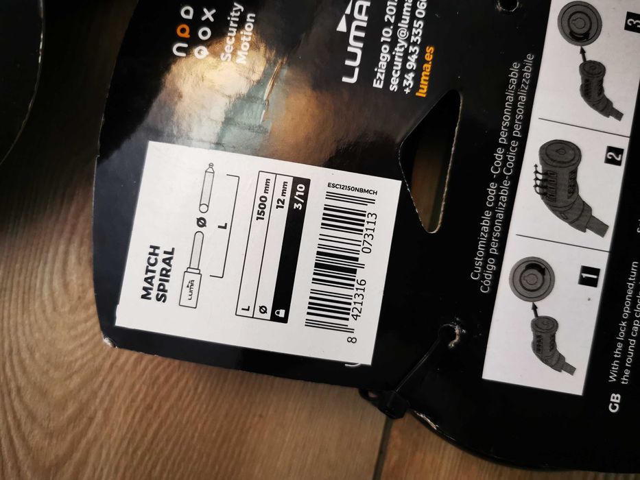 Antifurt bicicleta motocicleta 1.5m  antifurt trotineta scuter 1.5m