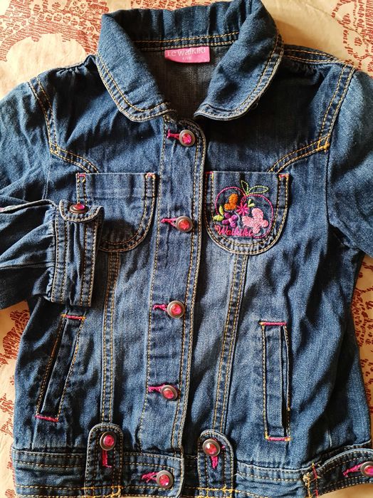 Джинсовый жакет на девочку 4-6 лет