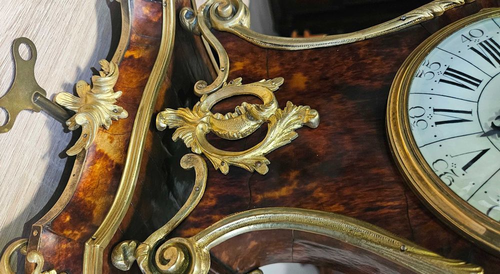Ceas de semineu francez in stil Boulle, cca 1850