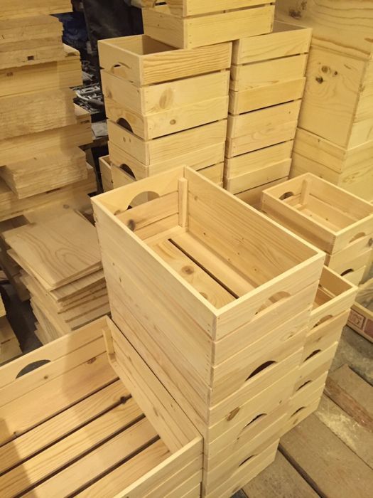 Дървени касетки, щайги