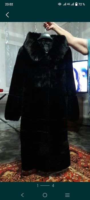 Продам шубу мутон с норкой