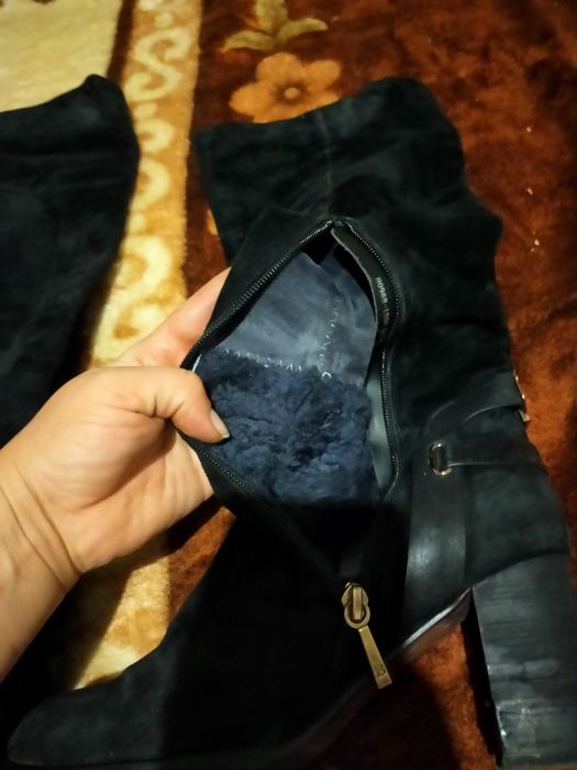 Продам сапоги замш.