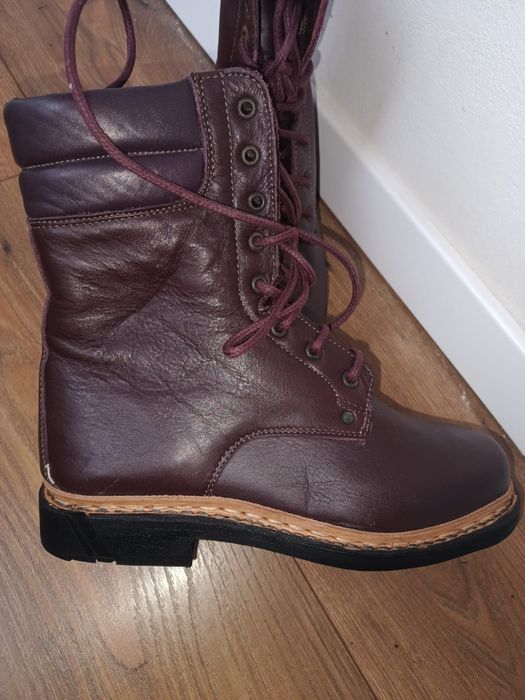 Cizme militare din piele