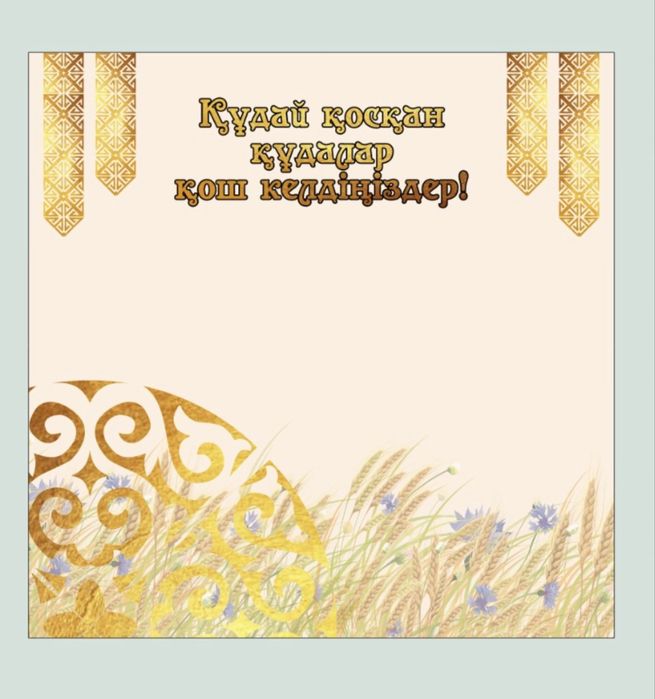 Оформление құдалық. Банер 35 мын тг