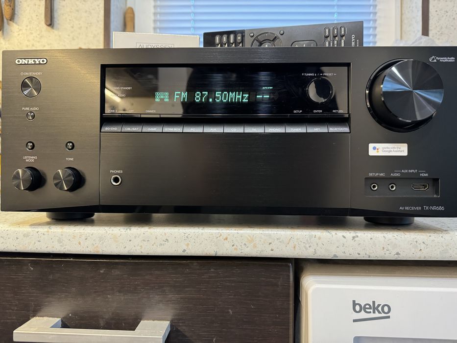 НоВ Onkyo TX-NR686 Dolby Atmos Bluetooth Wi-Fi