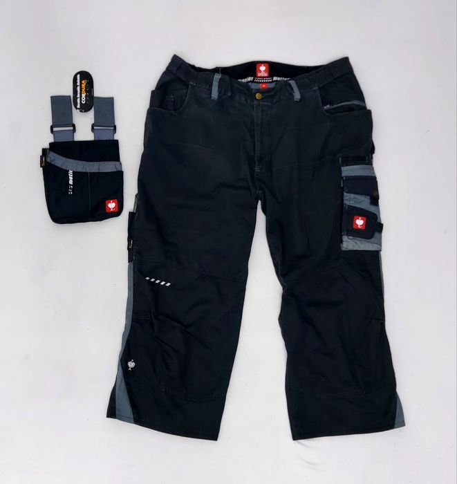 Pantaloni salopeta Engelbert Strauss Cordura Motion 2020, Nr. 60 un XXL ptr barbați și borseta scule ES Motion Cordura nouă
